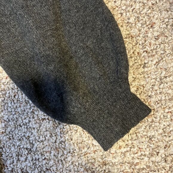 Madewell Womens Long Sleeve Sweater Dress Size S Gray Wool Button Quiet Luxury - Picture 3 of 8